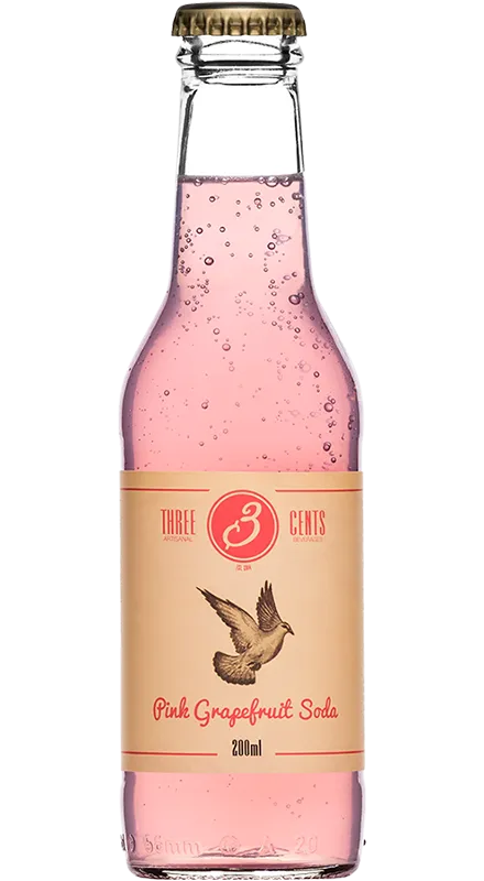 Three Cents Pink Grapefruit 24 x 0.2L